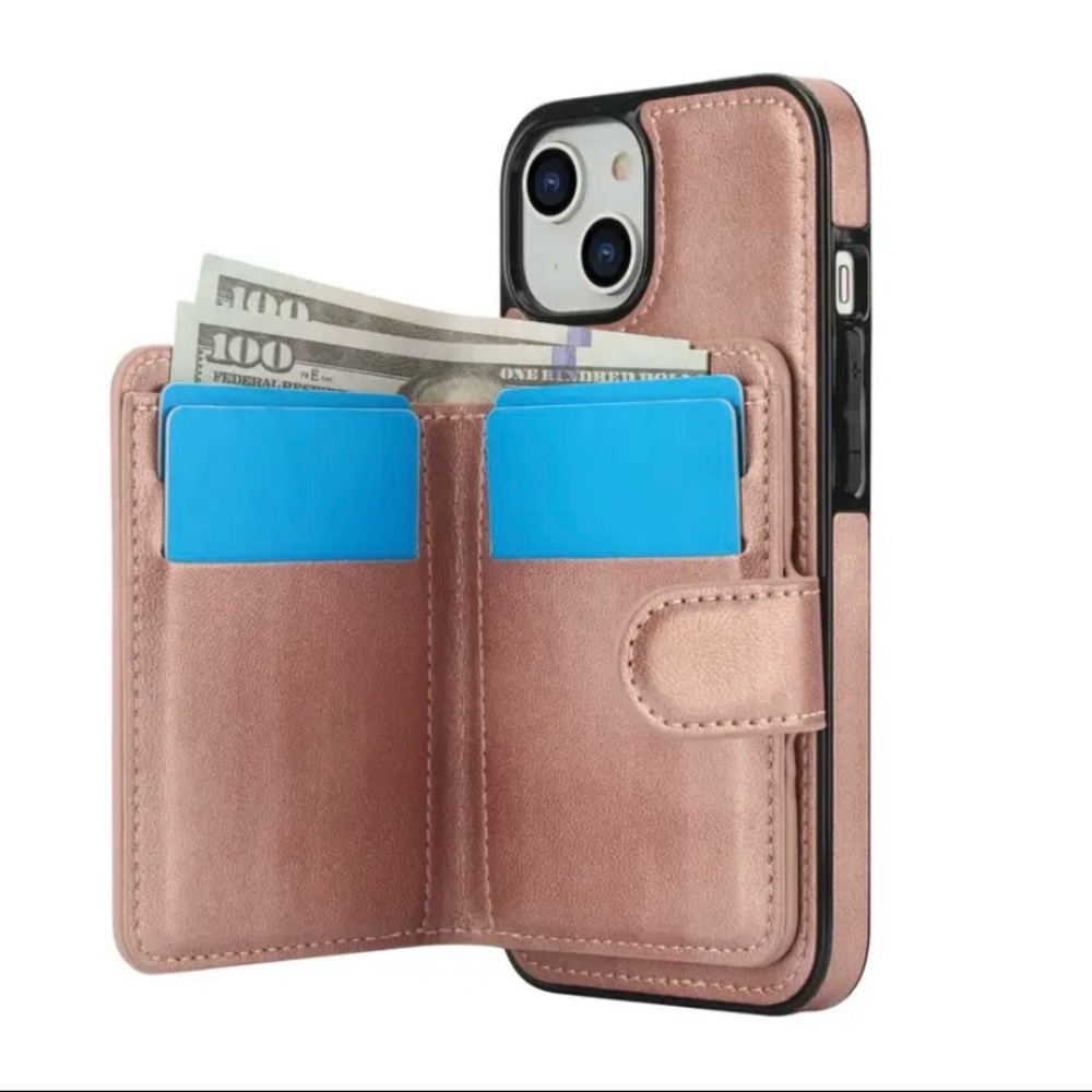 Rose Gold Wallet Phone Case
